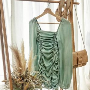 Pistachio Scrunch Dress